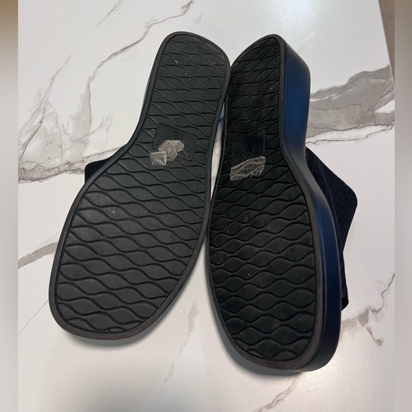 Black Ribbed Mules - Picture 3 of 6